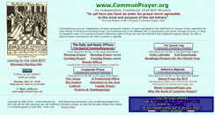 Desktop Screenshot of commonprayer.org